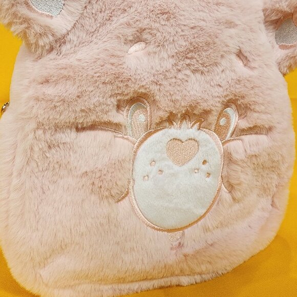 Care Bears Skinny Dip Pale Pink Plush Furry Cosplay Mini Backpack Coin Bag Set main image 14
